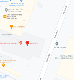 Map of New Jersey office, 190 Main Street, Suite 305, Hackensack NJ